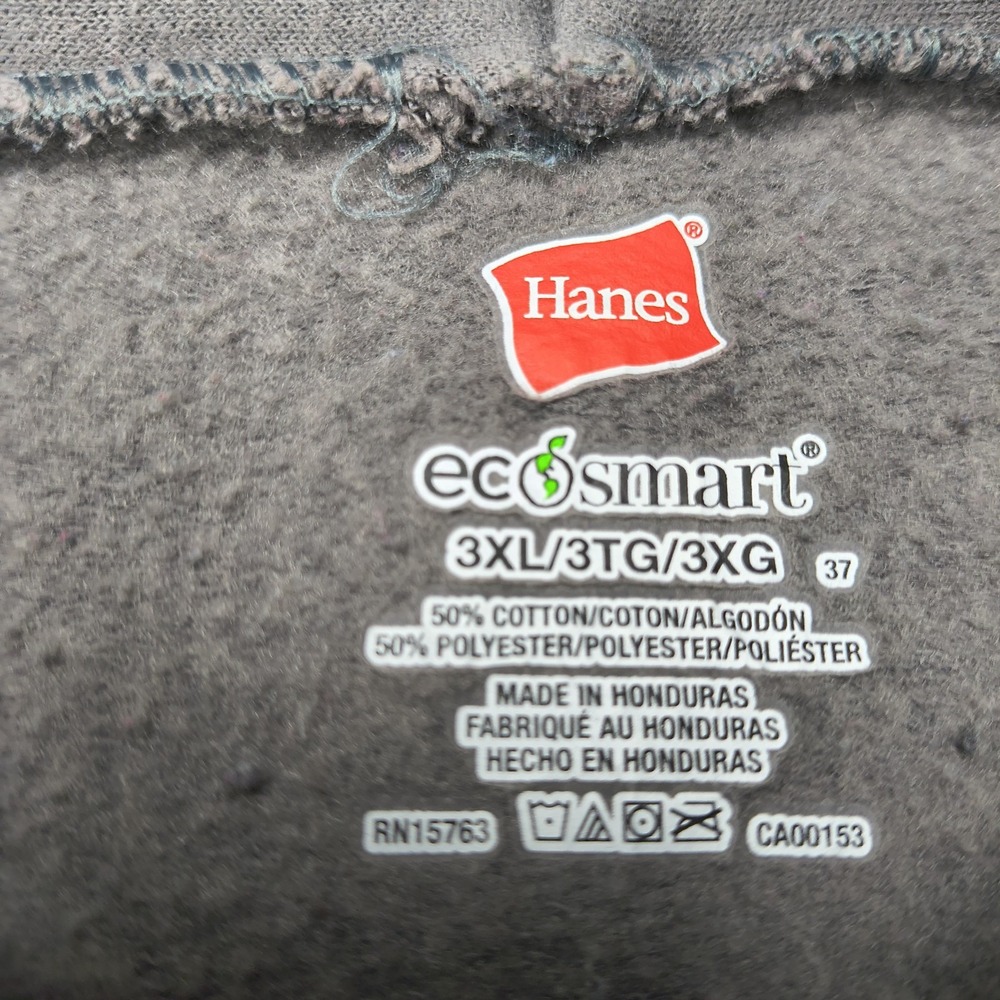 Hanes EcoSmart Snap-On Tools Hoodie Mens 3XL Charcoal Gray Neon Green Graphic - Picture 6 of 9